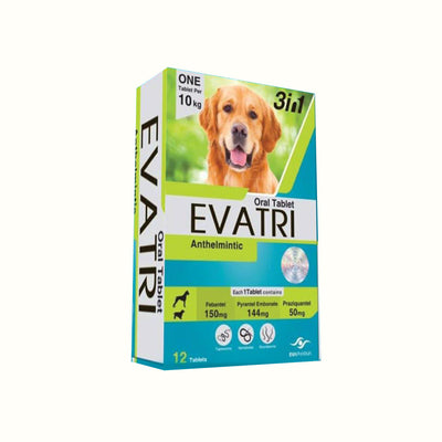 EVATRI Dog De-worming Tablets - 1 Tablet