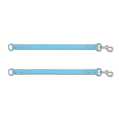 Sky Blue PAWPAW Dog Leather Leash Splitter