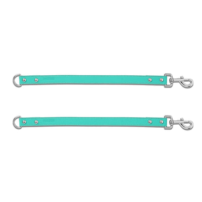 Teal PAWPAW Dog Leather Leash Splitter