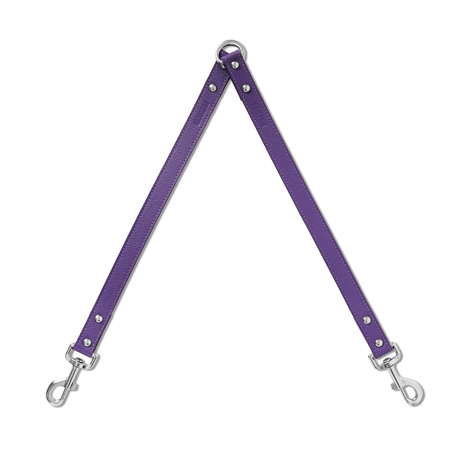 Purple PAWPAW Dog Leather Leash Splitter