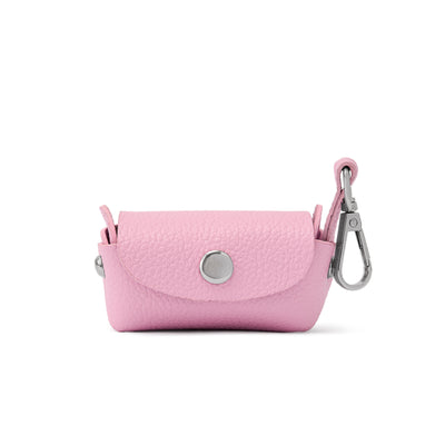 Light Pink PAWPAW Dog Leather Poo Bag Holder