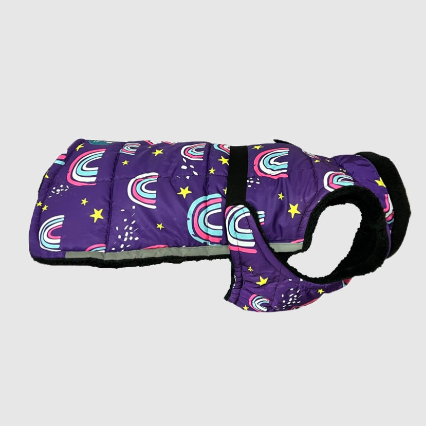 “Rainbow” Fluffy & Co. Dog Coat