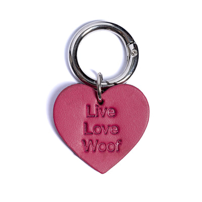 “Live Love Woof” PَAWPAW Dog Collar Charm