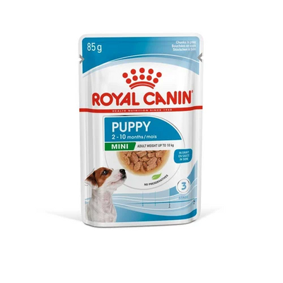 Mini Puppy Chunks Wet Gravy 85g Royal Canin Small Breed Dog Food