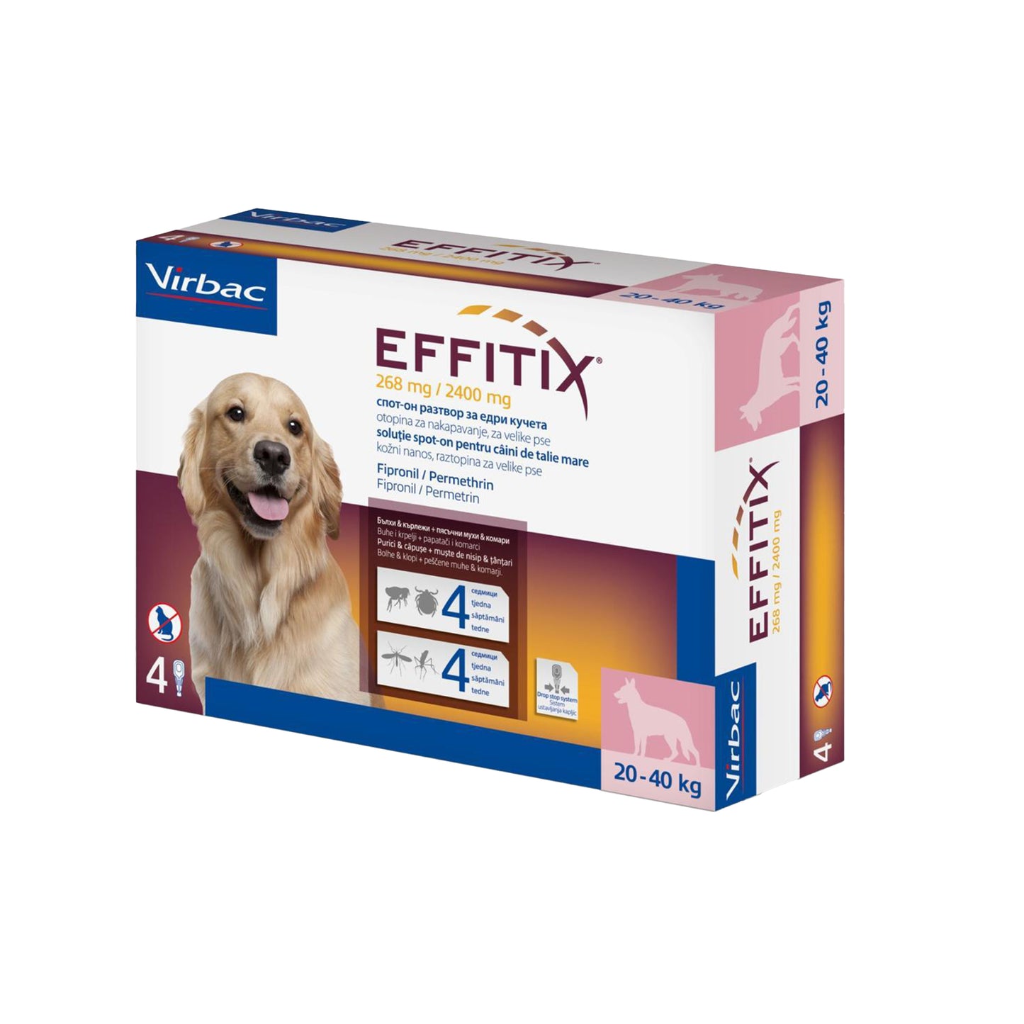 Virbac Effitix Spot On Flea Solution 20-40Kg - 1 Ampoule