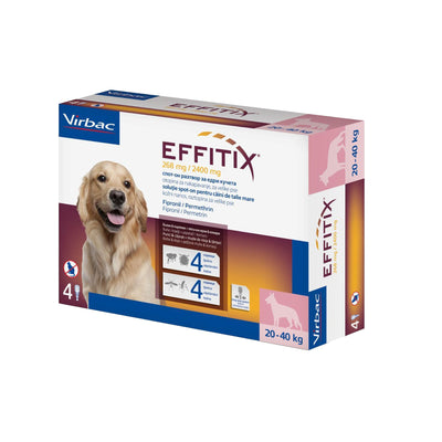 Virbac Effitix Spot On Flea Solution 20-40Kg - 1 Ampoule