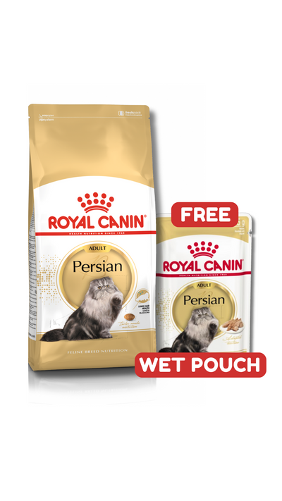 Persian 10Kg Royal Canin Adult Cat Food + FREE WET POUCH