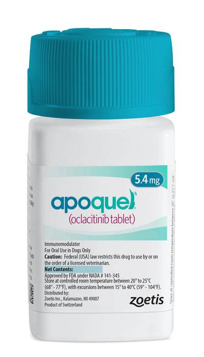 Zoetis Apoquel 5.4mg Dog Allergy Tablets - 10 Tablets