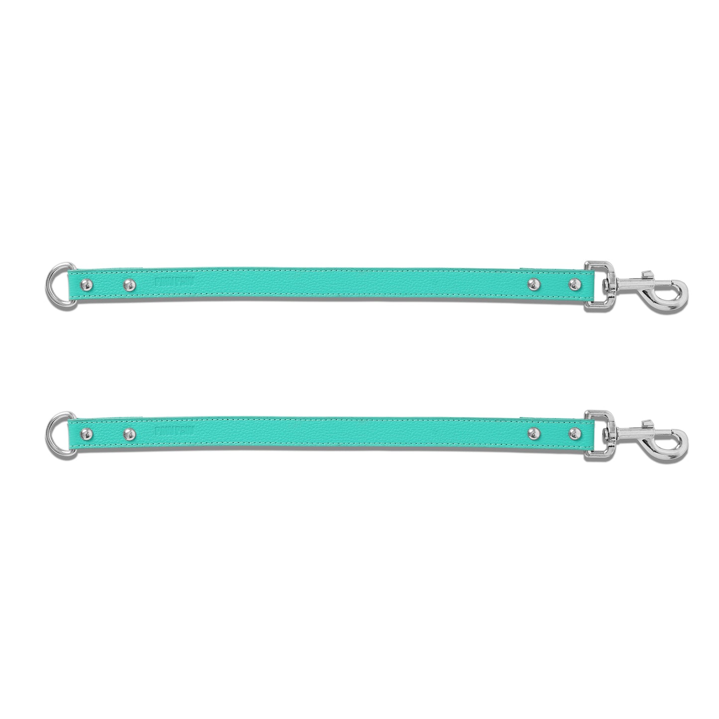 Teal PAWPAW Dog Leather Leash Splitter