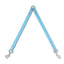 Sky Blue PAWPAW Dog Leather Leash Splitter
