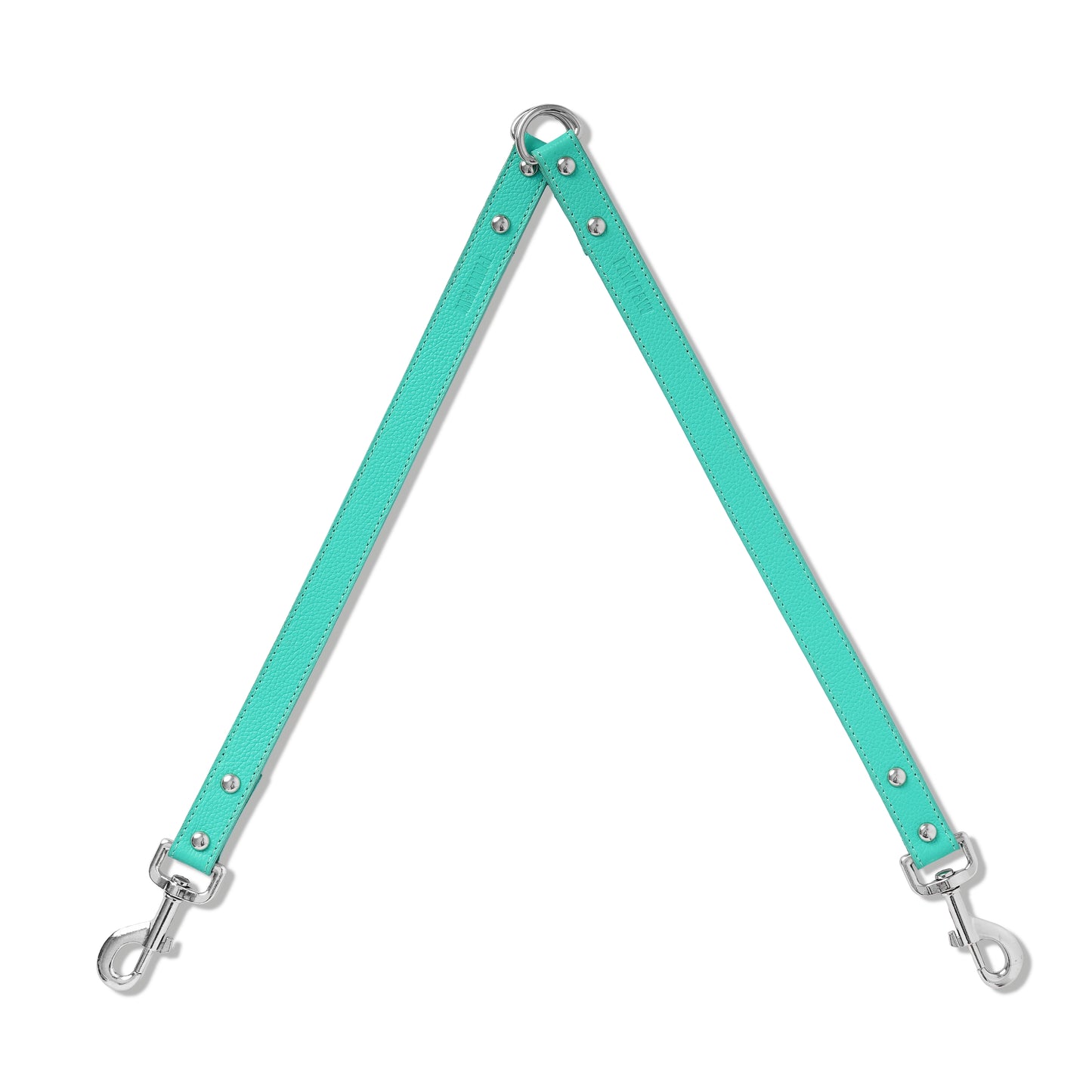 Teal PAWPAW Dog Leather Leash Splitter