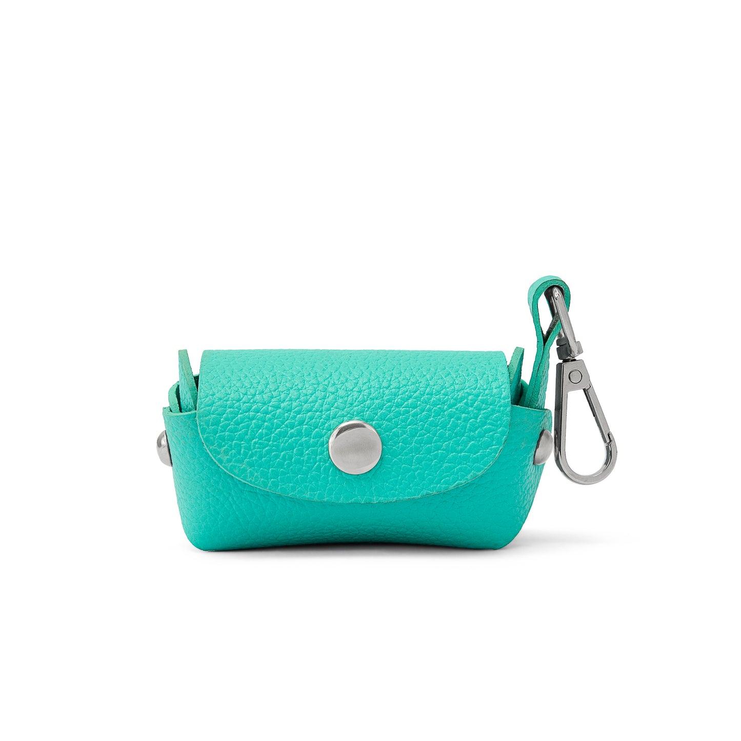 Teal PAWPAW Dog Leather Poo Bag Holder