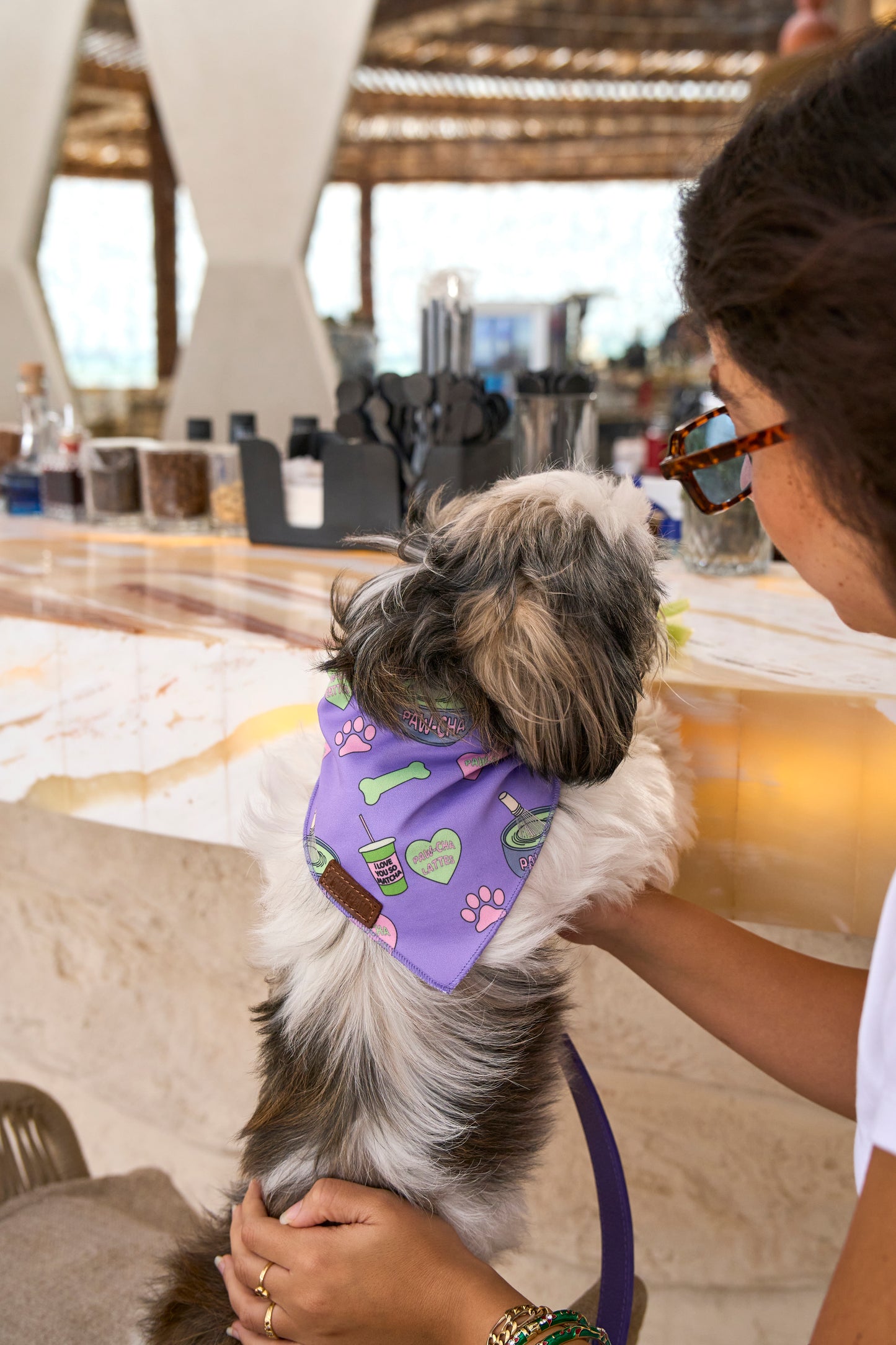 “Matcha Pawcha” PAWPAW Dog Bandana