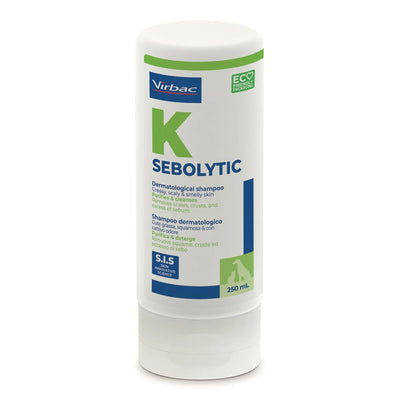 Virbac Sebolytic 250ml Dog & Cat Medicated Shampoo