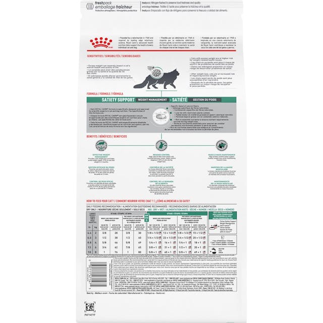 Satiety Weight Management Royal Canin All Breeds Adult Cat Food