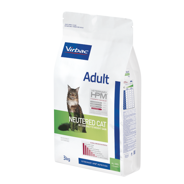 Adult Neutered Virbac All Breeds Cat Food - 3Kg