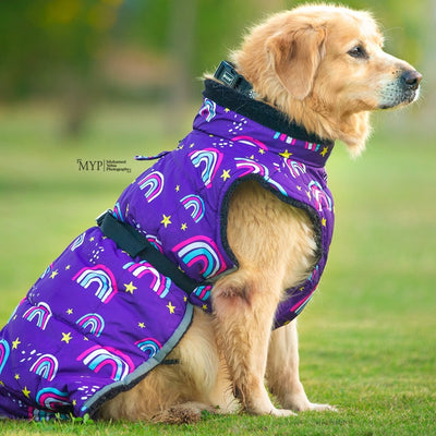 “Rainbow” Fluffy & Co. Dog Coat