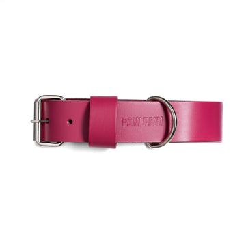 Pink Leather Collar