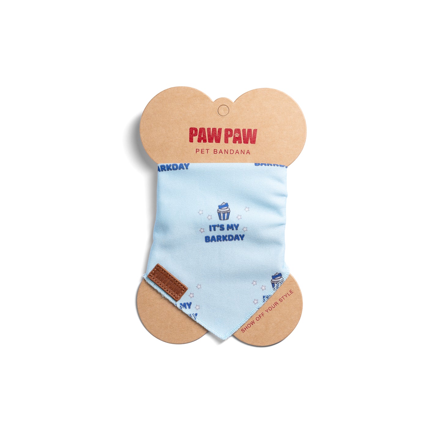 “It's My Barkday” Blue PAWPAW Dog Bandana