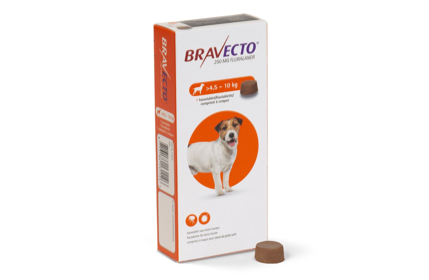 Brav-ecto MSD 4.5-10Kg Adult Dog Flea & Tick Treatment - 1 Tablet (Expire 12/2025)