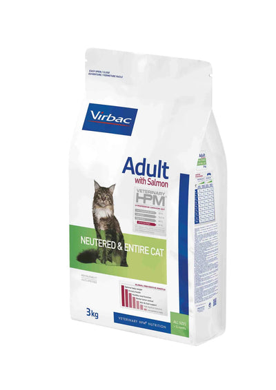 Adult With Salmon Neutered & Entire Virbac All Breeds Cat Food