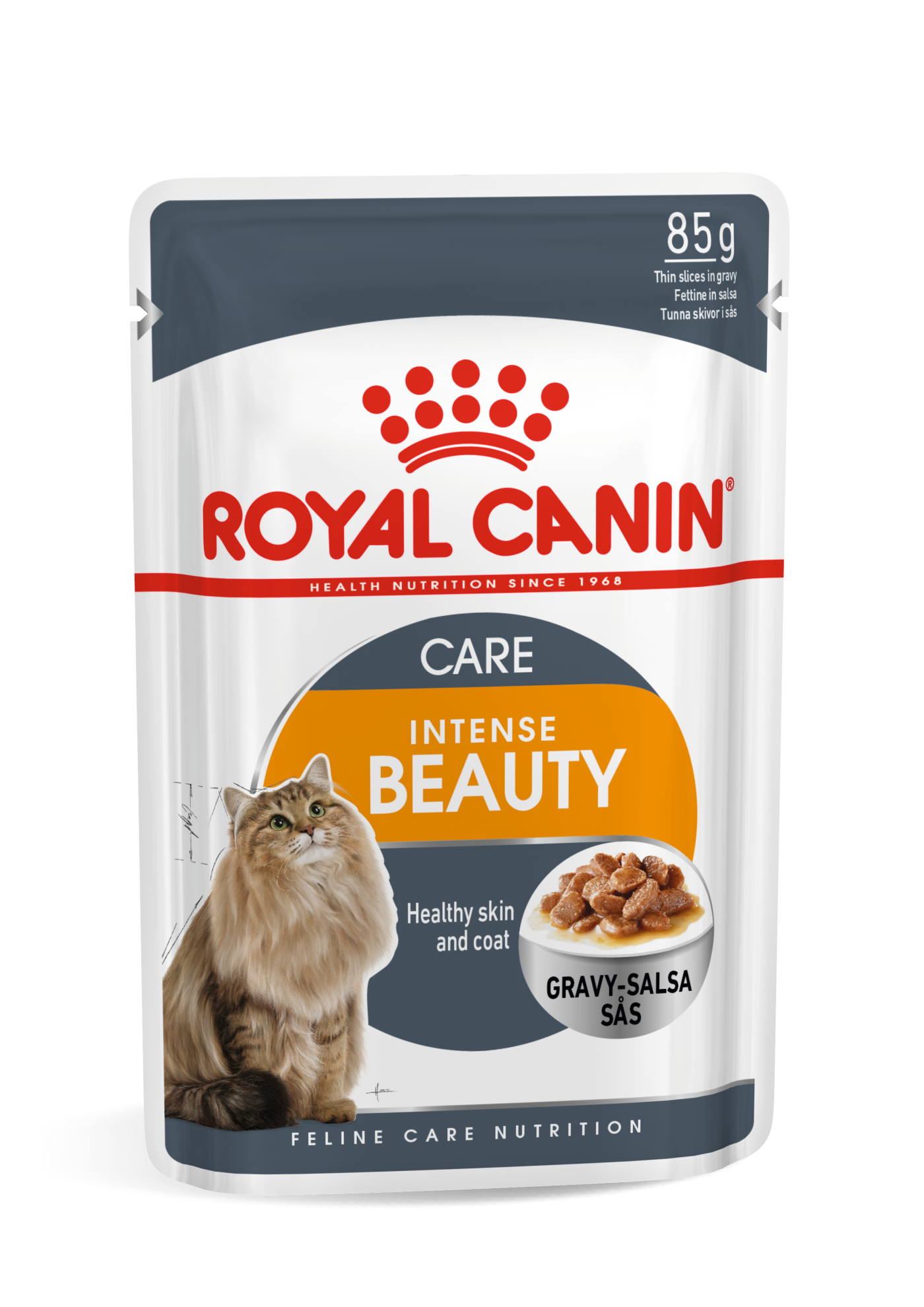 Hair & Skin Chicken Gravy 85g Royal Canin All Breeds Adult Cat Food