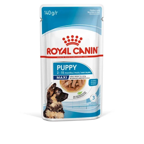 Maxi Puppy Wet Gravy 140g Royal Canin Large Breed Dog Food