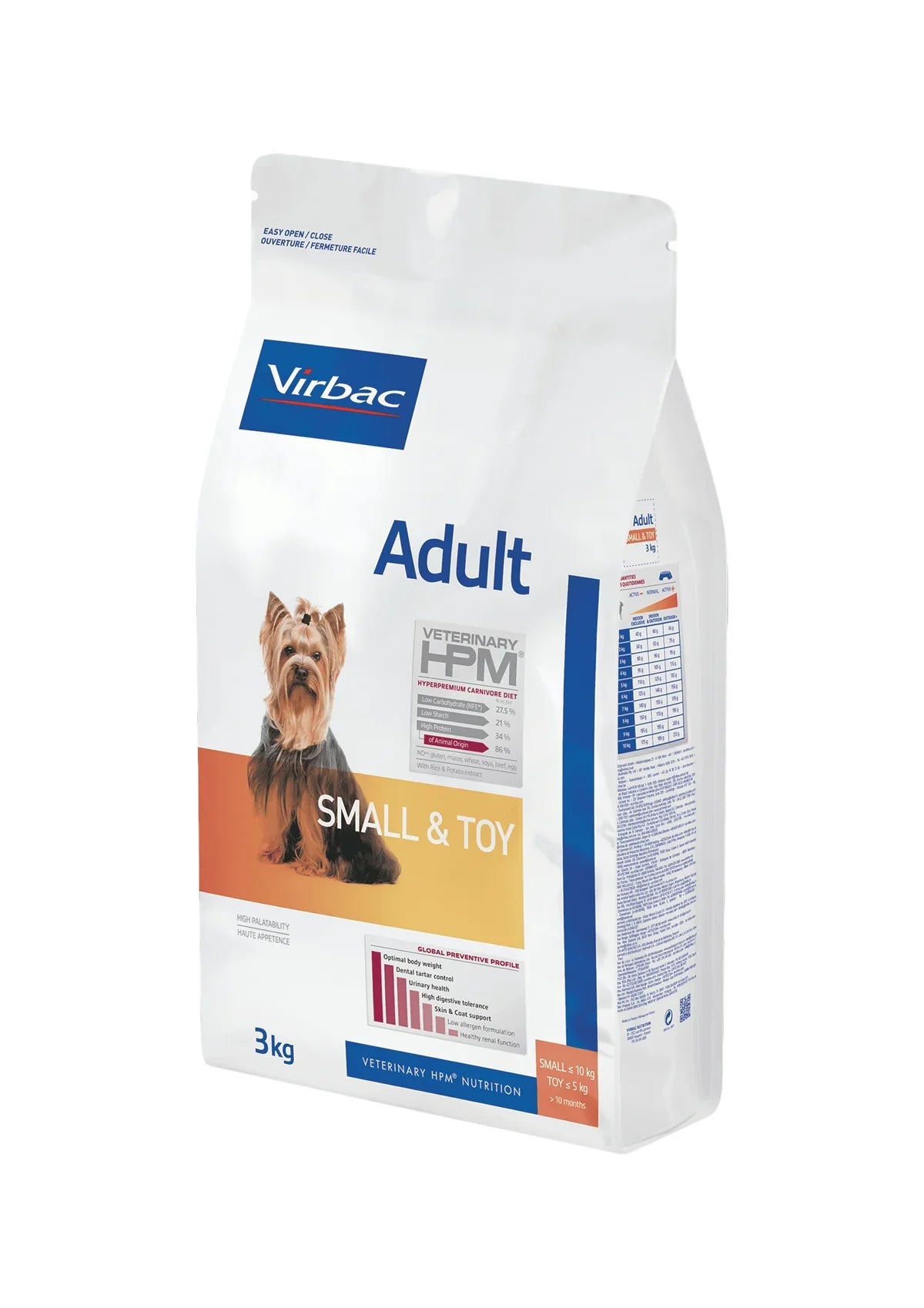 Small & Toy Virbac Adult Dog Food +  Brav-ecto M SD 4.5-10Kg
