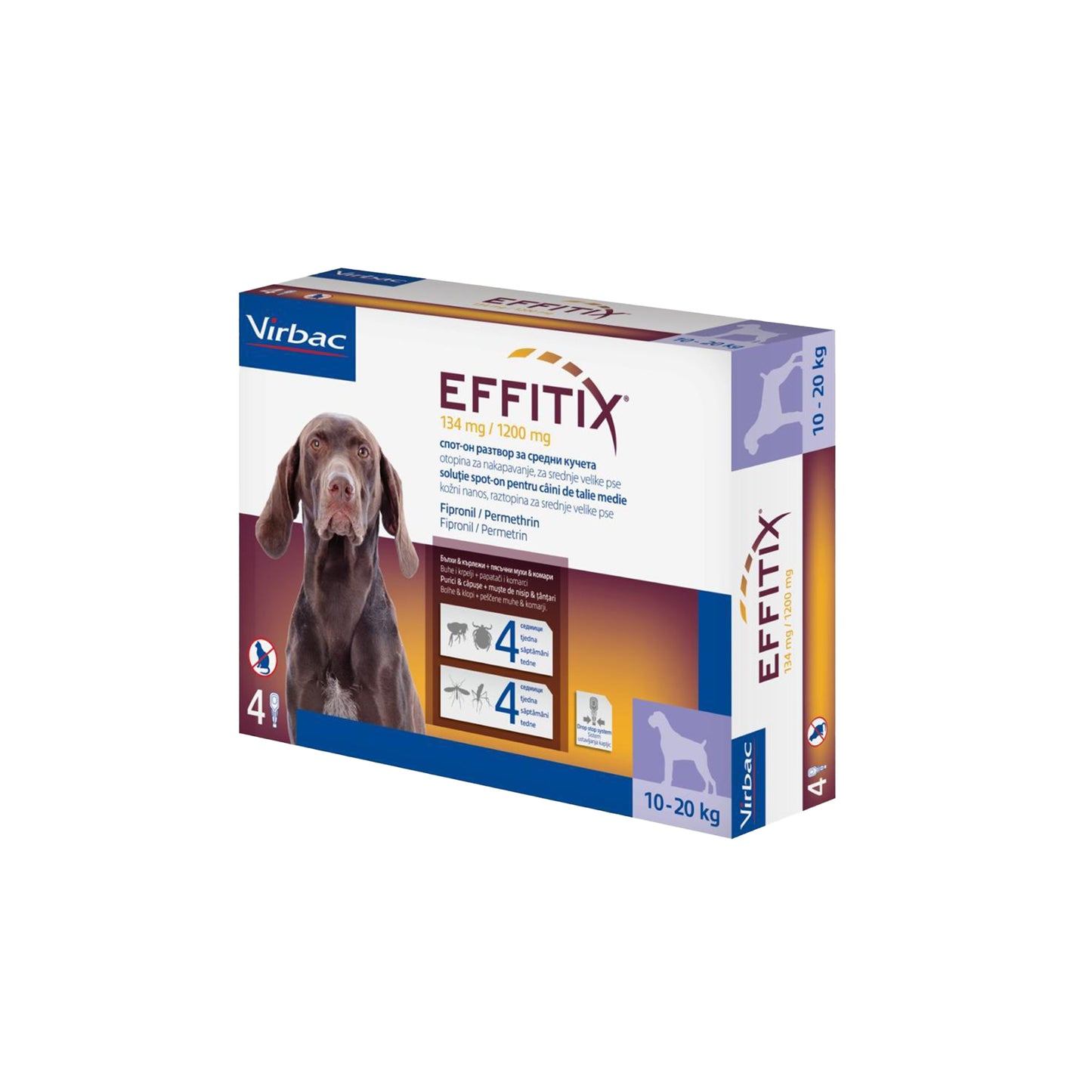 Virbac Effitix Spot On Flea Solution 10-20Kg - 1 Ampoule